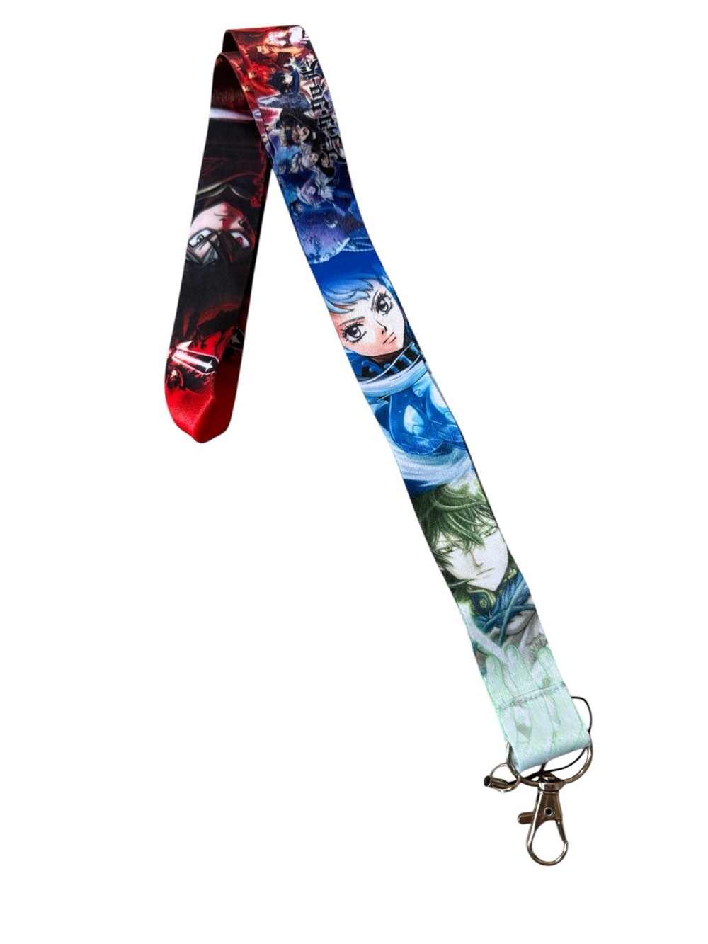 Black clover lanyard